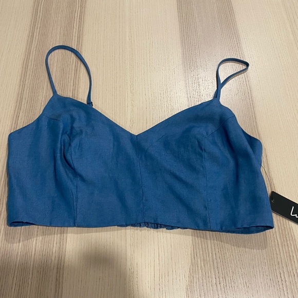 Lulu’s - Accompany Me Blue Chambray 2 Piece Dress - Picture 5 of 7